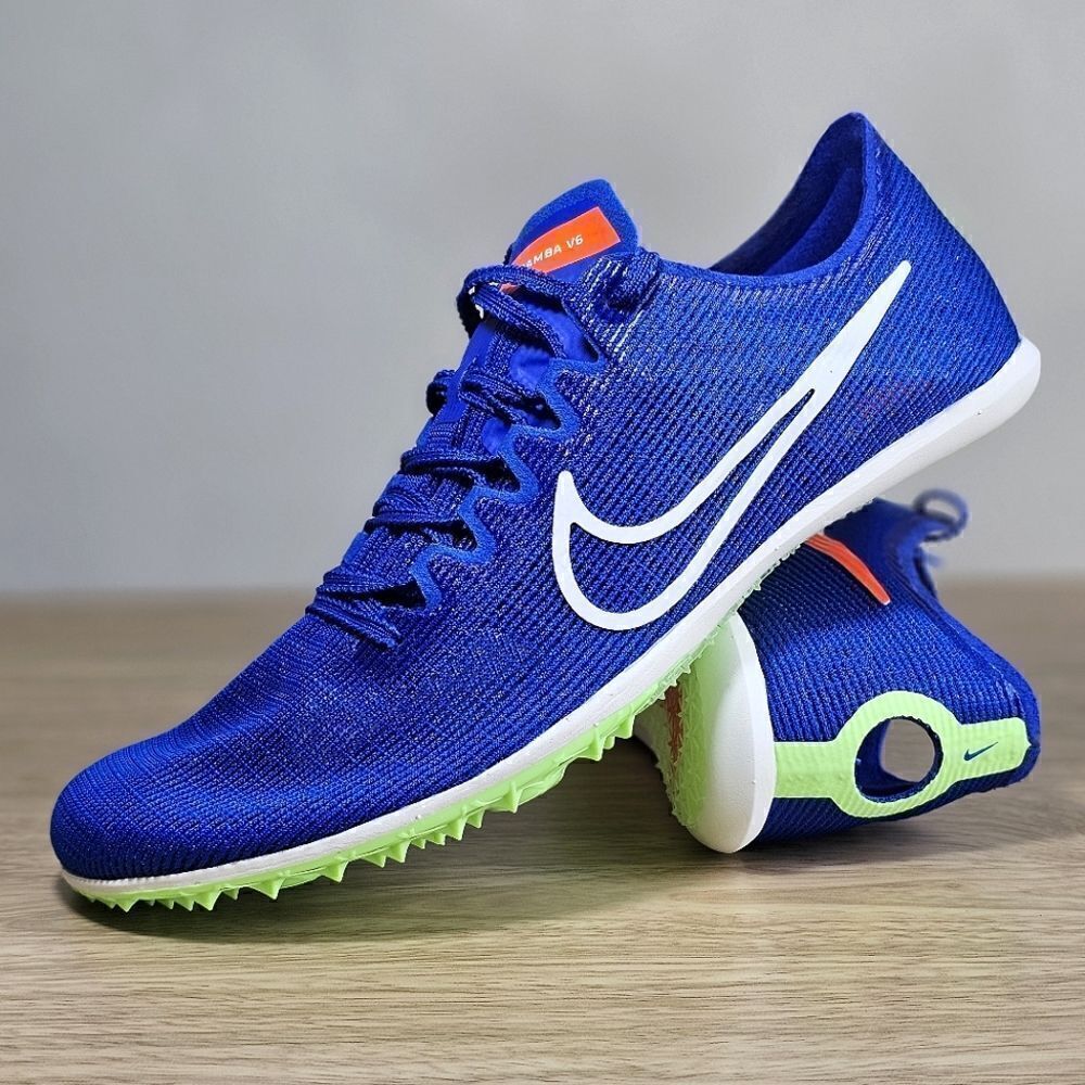 Nike Zoom Mamba V6 Track & Field Spikes Running Shoes Women's 8 Blue White New